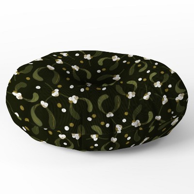 Iveta Abolina English Mistletoe Round Floor Pillow - Deny Designs