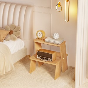 PAGED Nightstand with Storage Drawer, Modern Wooden Side Table, Bedside Storage Cabinet for Bedroom, Living Room - 1 of 4