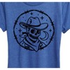 Women's - Instant Message - Skeleton Cowboy with Moon Short Sleeve Graphic T-Shirt - 2 of 4