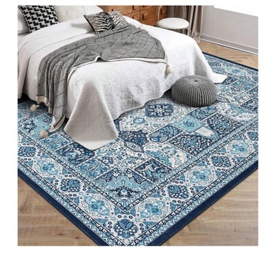 Garvee Washable  Area Rug For Living Room, Large Dining Room Rug Floor Carpet, Non-Shedding Vintage Rugs, Low Pile Non-Slip Rug