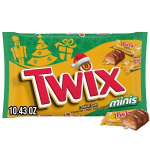 Twix Christmas Minis Chocolate Cookie Candy Bars - 10.43oz - 1 of 4