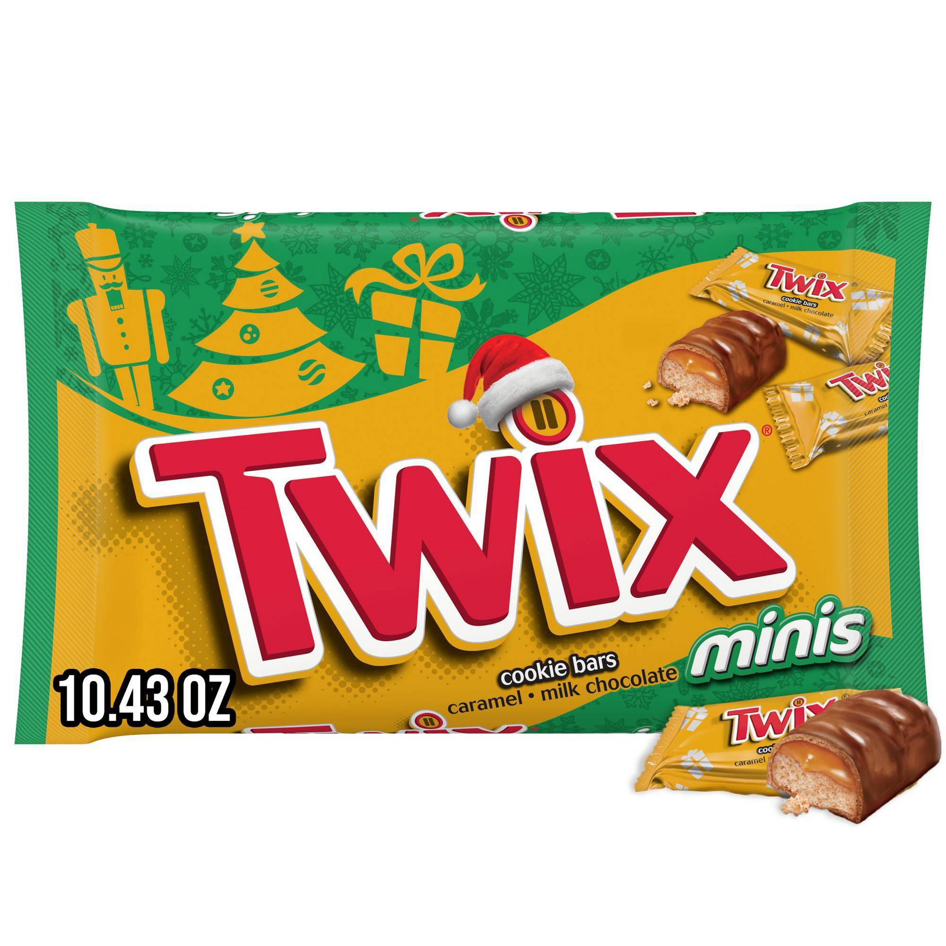 Twix Christmas Minis Chocolate Cookie Candy Bars - 10.43oz