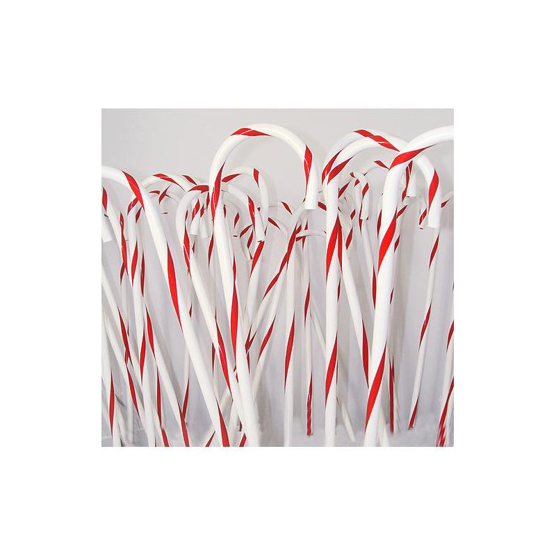 Northlight Pack of 24 Red and White Striped Candy Cane Outdoor Christmas Decorations 32", 3 of 4