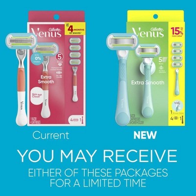 Venus Extra Smooth Value Pack Razor - Handle + 4 Blade Refills