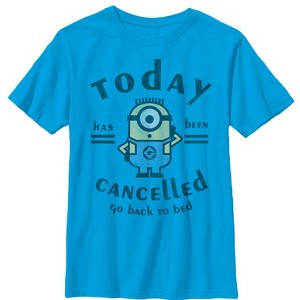 Boy's Despicable Me Minion Today Cancelled T-Shirt - 1 of 3