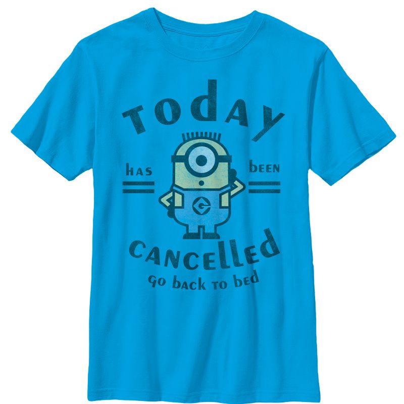 Boy's Despicable Me Minion Today Cancelled T-Shirt, 1 of 4