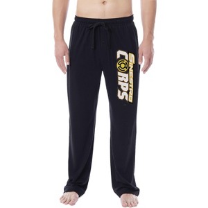 DC Comics Mens' Green Lantern Blackest Night Pajama Pants - All Corps - 1 of 3