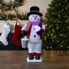 Stony Creek Snowman With Scarf Lighted Vase - One Lighted Vase 12.0 Inches  - Snowflakes Christmas - Emr1302 Ear Muff - Glass - Multicolored : Target