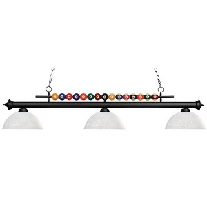 Z-Lite Shark 3 - Light Island Pendant Light in  Matte Black - 1 of 1