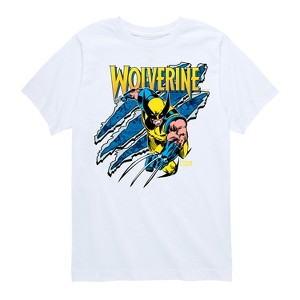 Boys' - Marvel - Wolverine Slash Short Sleeve Graphic T-Shirt - 1 of 4