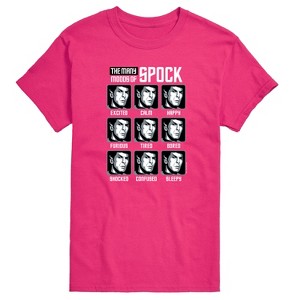 Men's - Star Trek - Spock Moods Short Sleeve Graphic T-Shirt - 1 of 4