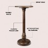 JONATHAN Y Leopold 24.5" Cottage Designer Mango Wood Pedestal Round Drink Table & Decorative End Table - 3 of 4