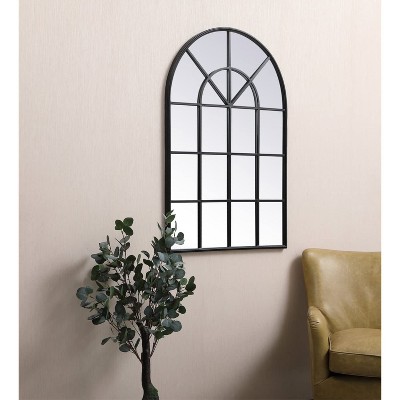 Contemporary Black Wood Rectangular Wall Mirror 31.5" x 47.25"