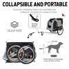 SEVOBAL Pet Strollers Large Folding Bike Trailer for Dogs All-Terrain Pet Carrier for Cycling Jogging Camping, Black, 49.21"*26.77"*36.22" - 2 of 4