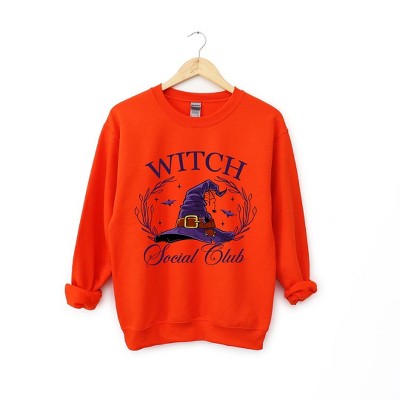Simply Sage Market Women's Graphic Sweatshirt Witch Social Club Purple Hat