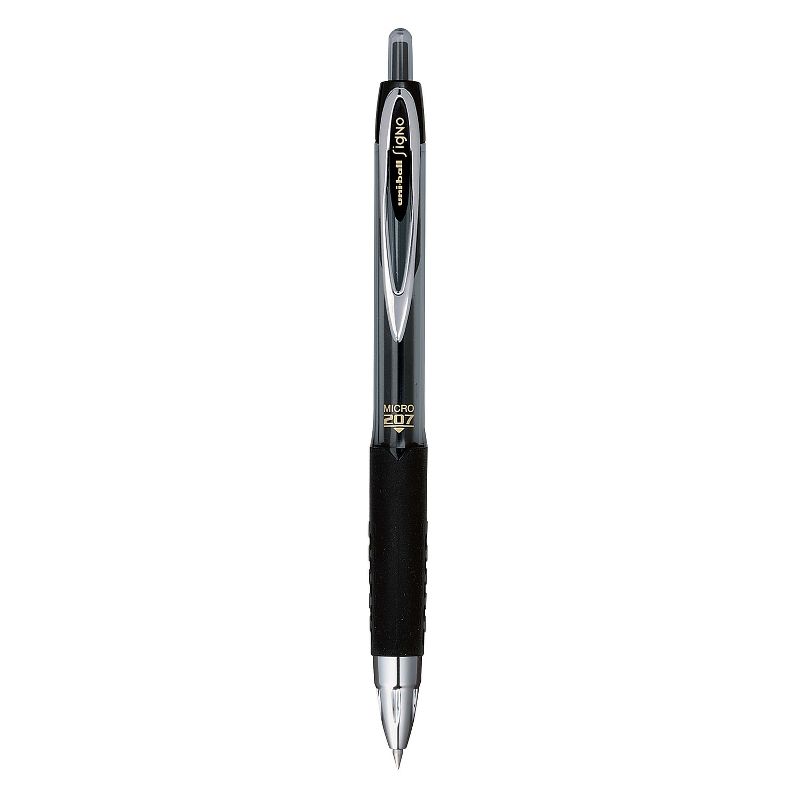 uni-ball Signo 207 Retractable Gel Pen Black Ink 0.5mm Dozen 61255, 3 of 9