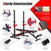 Costway Adjustable Olympic Weight Bench Press Set with Barbell Rack for Weight Lifting, Home Gym Strength Training - 4 of 4