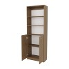 PAGED Bookshelf Wood Storage Shelves with Space-Saving Design, Bookcase for Home Office, Study - 3 of 4