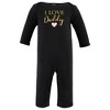 Hudson Baby Infant Girl Cotton Coveralls, Girl Daddy - 3 of 4