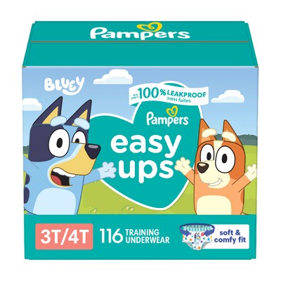 Pampers Easy Ups Bluey Training Boys' Underwear - Size 3T-4T - 116ct