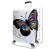 World Traveler Butterfly 28-Inch Hardside Expandable Spinner Luggage - 3 of 4