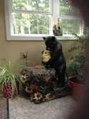 Design Toscano Beehive Black Bear Spitter Piped Statue 