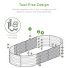Best Choice Products 4x2x1ft Outdoor Raised Metal Oval Garden Bed, Planter Box for Vegetables, Flowers - 4 of 4