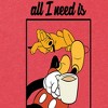 Women's - Disney - Coffee And My Dog Short Sleeve Graphic T-Shirt - 2 of 4