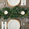 Farmlyn Creek 3 Pack Artificial Eucalyptus Willow Garland, Fake Faux Greenery Leaves, 6.5 Feet - 2 of 4