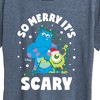 Women's - Monsters Inc - So Merry Its Scary Short Sleeve Graphic T-Shirt - 2 of 4