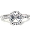 Pompeii3 1/3ct Pave Diamond Engagement Semi Mount Ring 14K White Gold - 2 of 4