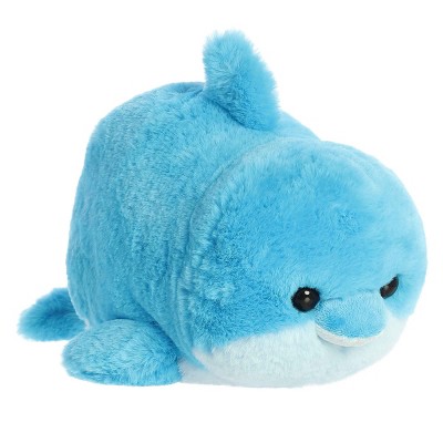 Aurora Medium Dilly Dolphin Spudsters Adorable Stuffed Animal Blue 12"