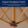 Best Choice Products 10ft Outdoor Woodgrain Pattern Steel Market Patio Umbrella w/ Crank, Tilt - 3 of 4