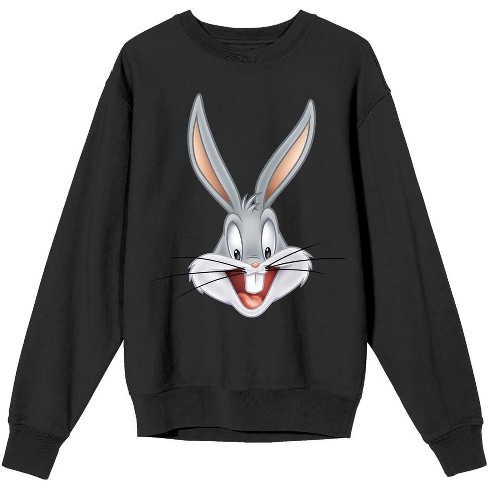 Looney Tunes Bugs Bunny Women's Black Long Sleeve Sweatshirt-xxl : Target
