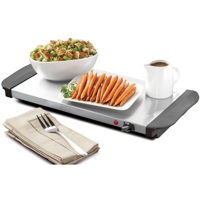 Elegant 3-Station Stainless Steel Buffet Server & Warming Tray