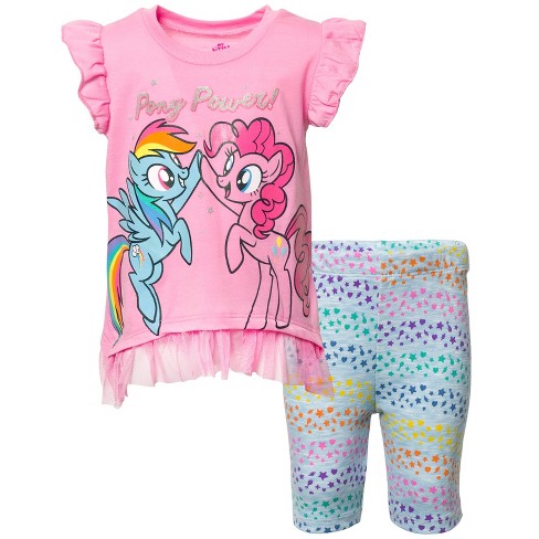 Girl's My Little Pony Rainbow Dash Face T-shirt : Target