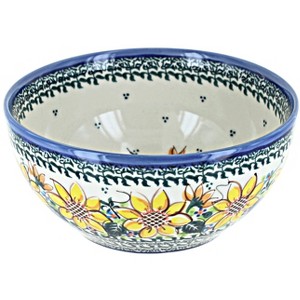 Blue Rose Polish Pottery M02 Galia Cereal/Soup Bowl - 1 of 2
