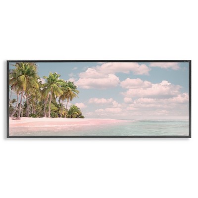 Stupell Industries Clear Water Tropical Beach Coast, 30" x 13"