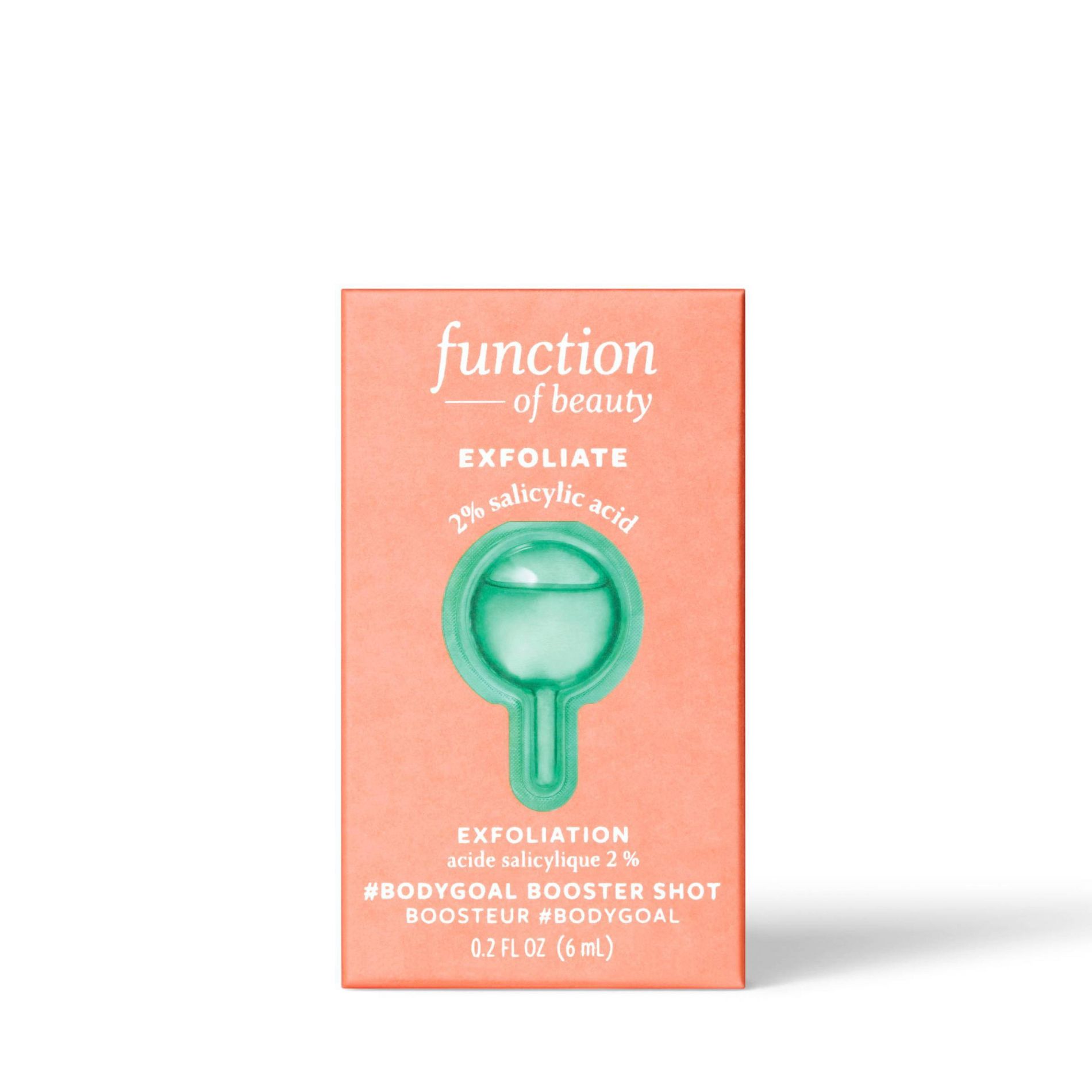 Function of Beauty&nbsp;Exfoliate Bodygoal Booster Shot with&nbsp;2% Salicylic Acid&nbsp;- 0.2 fl oz