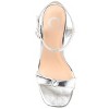 Journee Collection Womens Dianne Tru Comfort Foam Open Square Toe Stacked Heel Sandals Silver 12 - 4 of 4