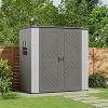 Decksplore Outdoor Storage Cabinet Waterproof Resin Vertical Outdoor Storage Shed for Patio Garden Tools - 2 of 4