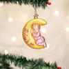 Old World Christmas 4.0 Inch Dreamtime Girl Ornament Baby's First Christmas Crescent Moon Tree Ornaments - 3 of 3