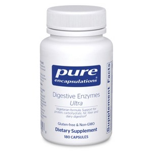 Pure Encapsulations Digestive Enzymes Ultra - Vegetarian Digestive Enzyme to Support Protein, Carb, Fiber, and Dairy Digestion* - 1 of 3
