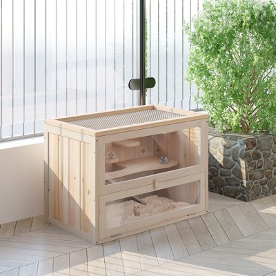 LOVMOR 2-Level Hamster Cage Mice and Rat House Small Animal Habitat