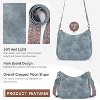 Attop Brown Trendy Leather Crossbody Purse with Adjustable Strap, Women's Shoulder Handbag - 2 of 4