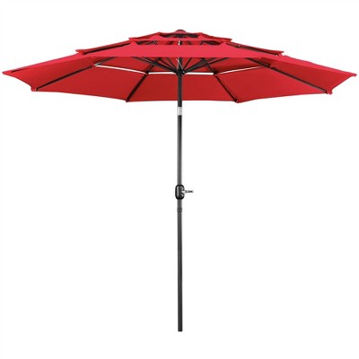 Yaheetech 10ft Patio Umbrella with 8 Sturdy Ribs for Outdoor