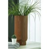 Signature Design by Ashley Avalyah Burnt Umber Ceramic Decorative Vase Set of 2 - Tall 14.88" Indoor/Outdoor Planter, Casual Earthy Home Decor - 2 of 4