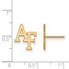 Black Bow Jewelry 14k Yellow Gold United States Air Force Academy Fighting Falcons NCAA Post Earrings - 2 of 3
