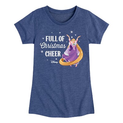 Girls' - Disney - Full Of Christmas Cheer Rapunzel Fitted Short Sleeve Graphic T-Shirt