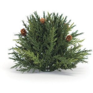 Festive Arborvitae Half Orb Holiday Greenery – 8.5" by Melrose - 1 of 3